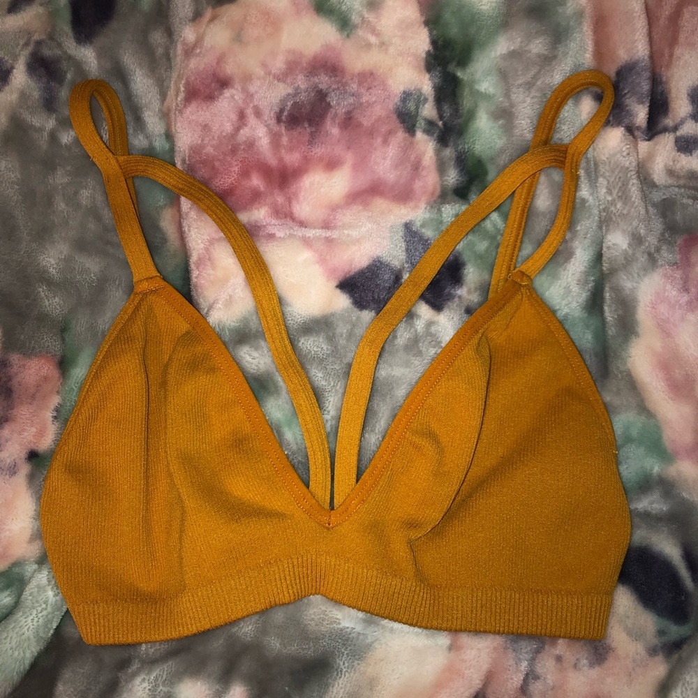 NEVER WORN yellow bralette